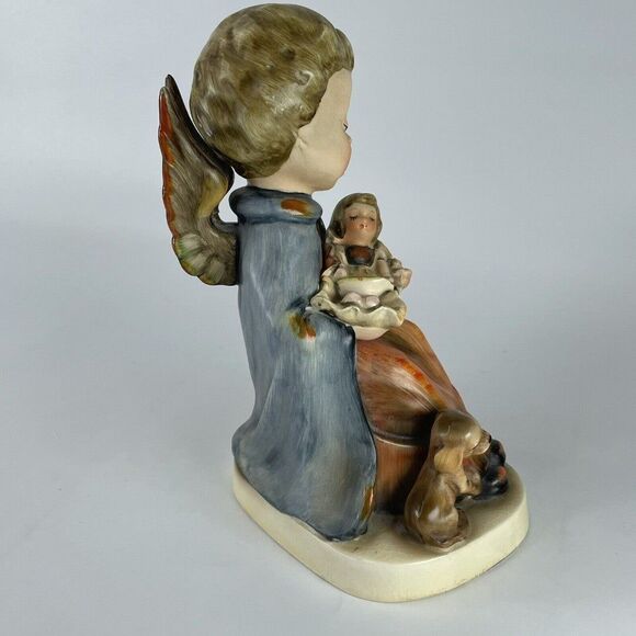 Angel Holding Baby Doll Dog Puppy Figurine VTG NAPCO JAPAN 6.5 Inch Repaired - Picture 5 of 10